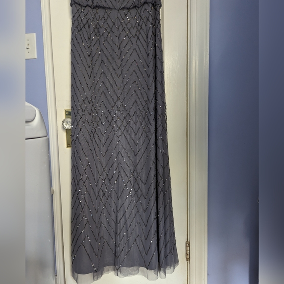 NWT. BHLDN Blaise Beaded Gown, Hydrangea - Picture 12 of 13